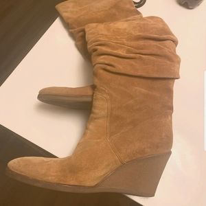 Salvatore Ferragamo mid length wedge boots